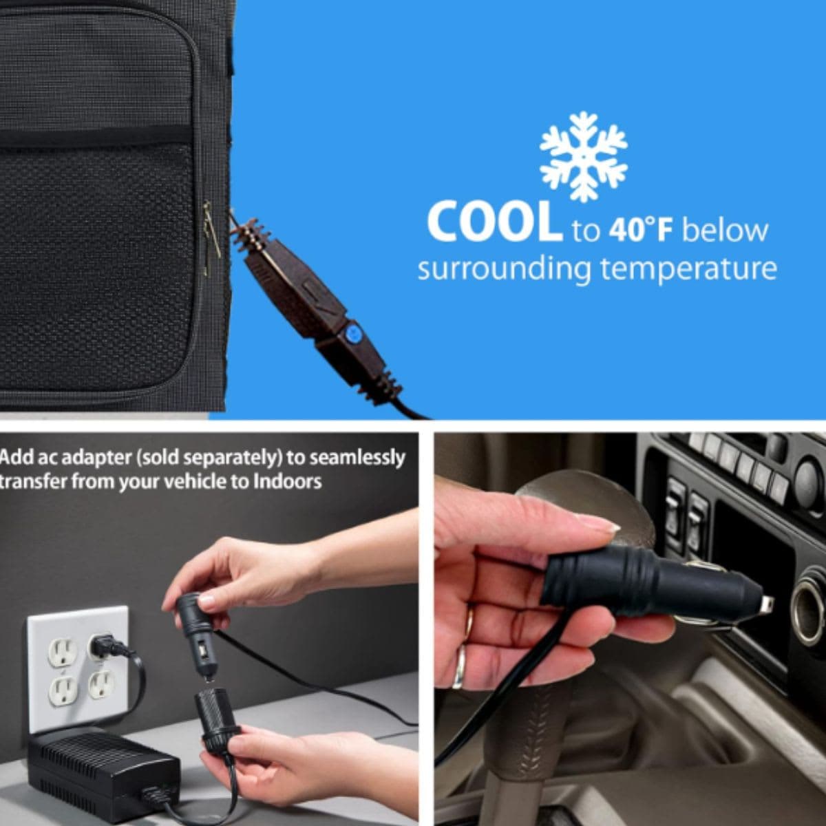 Soft Cooler Bag - Koolatron 25L Gray Black thumbnail 8