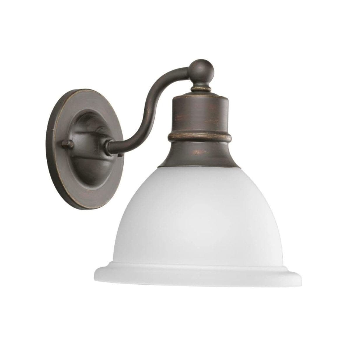 Progress Lighting P3161 09 Brushed Nickel Wall Bracket with White Etched Glass thumbnail 3