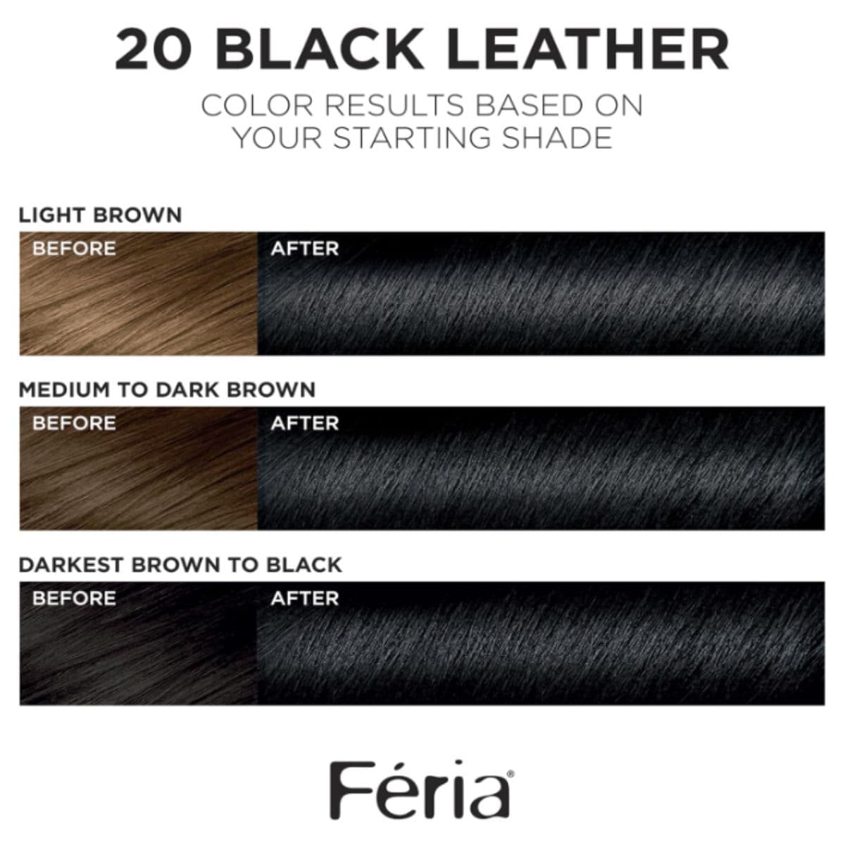 Permanent Hair Color - L'Oréal Paris 20 Black Leather thumbnail 2
