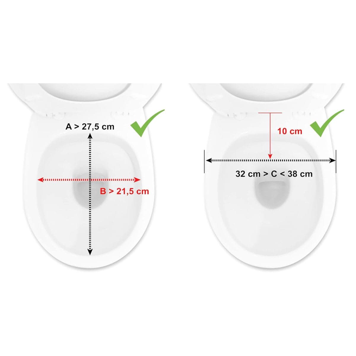 PEPE Mobility Raised Toilet Seat 6 Inch with Lid (Fits Round and Elongated Toilets up to 15"), Toilet Seat Riser for Seniors,300 lbs Capacity thumbnail 3