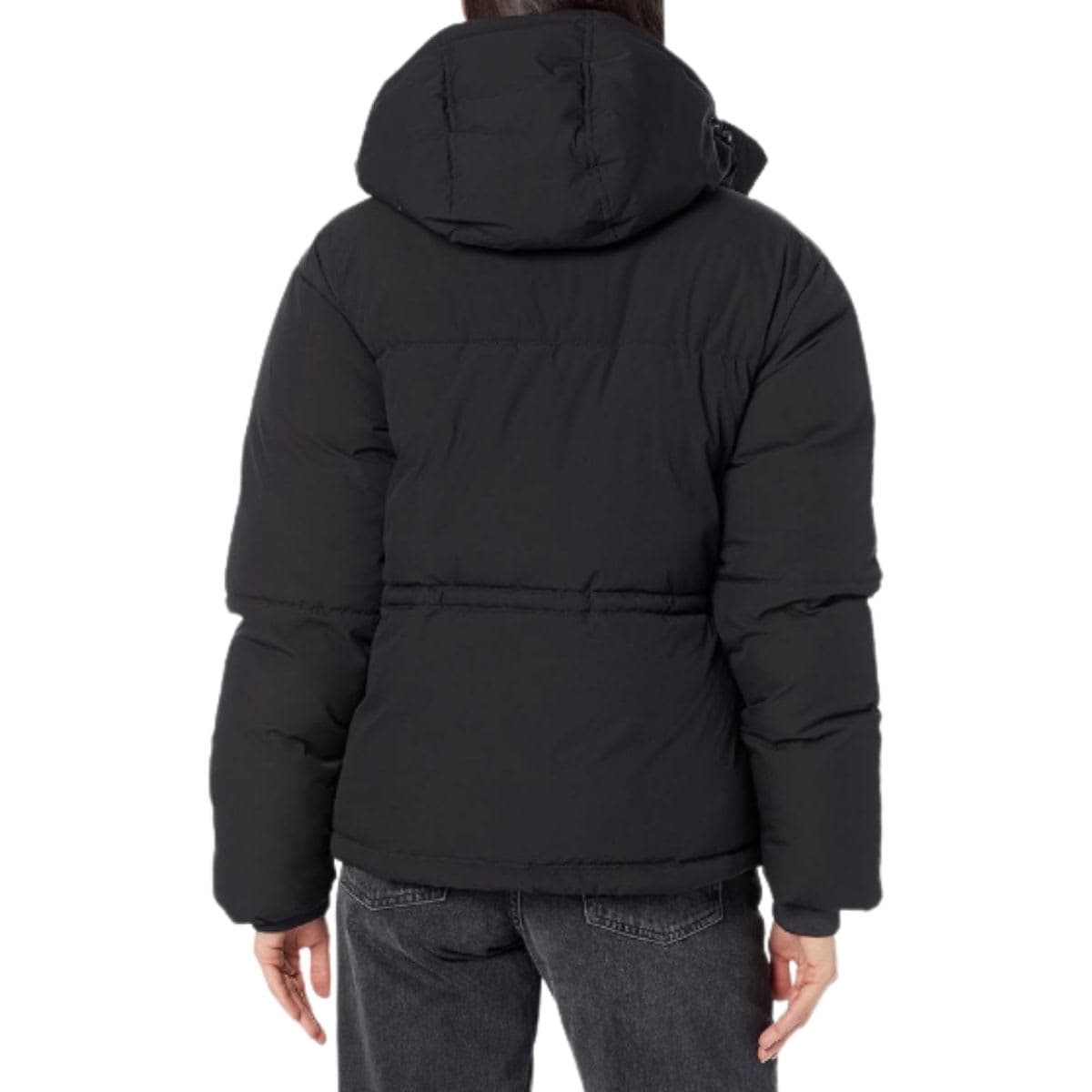 Essentials Women's Short Waisted Puffer Jacket, Black, X-Large thumbnail 2