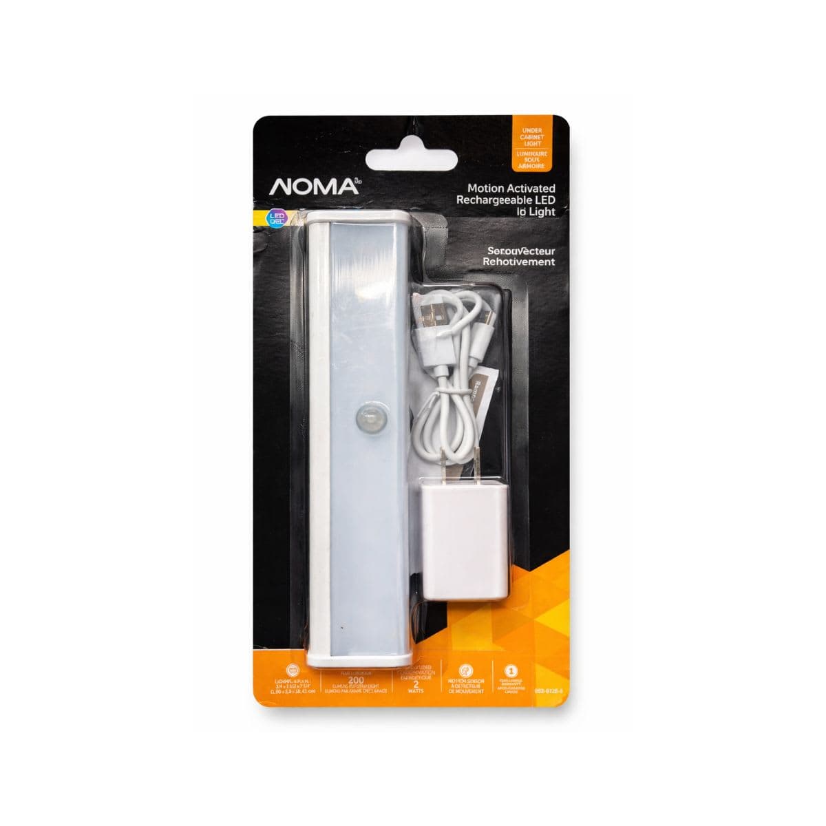 NOMA Motion activated rechargable LED Under cabinet light. (1.90x3.8x18.42)cm warm white. thumbnail 7