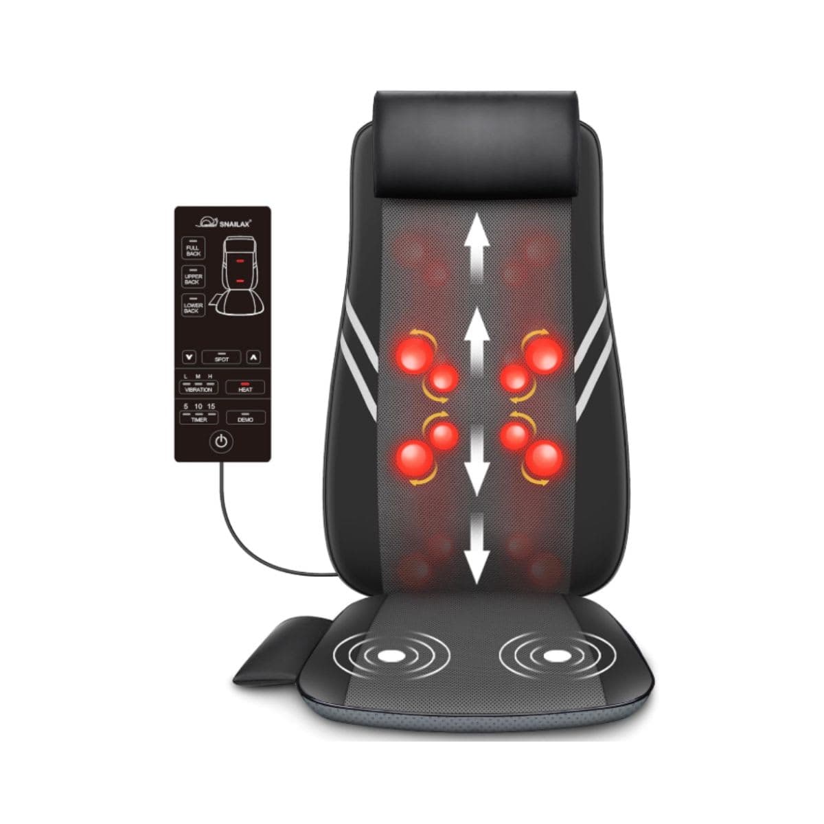 Shiatsu Back Massager - Snailax Store with Heat