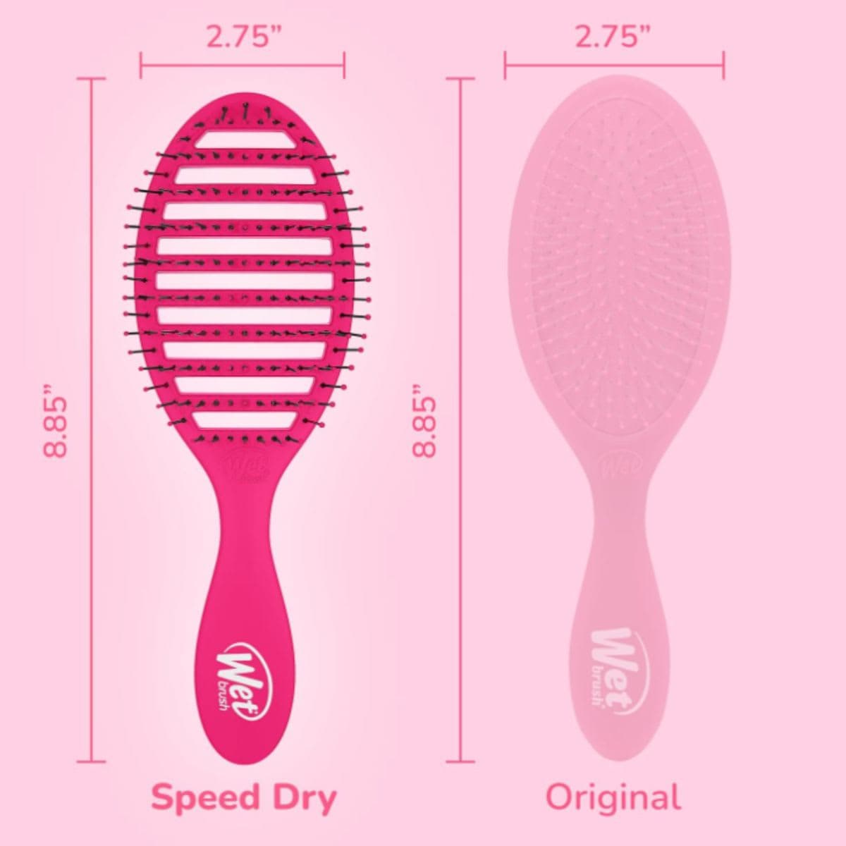 Wet Brush B810R-PK Wet Brush Speed Dry Hair Brush Pink, Pink thumbnail 3