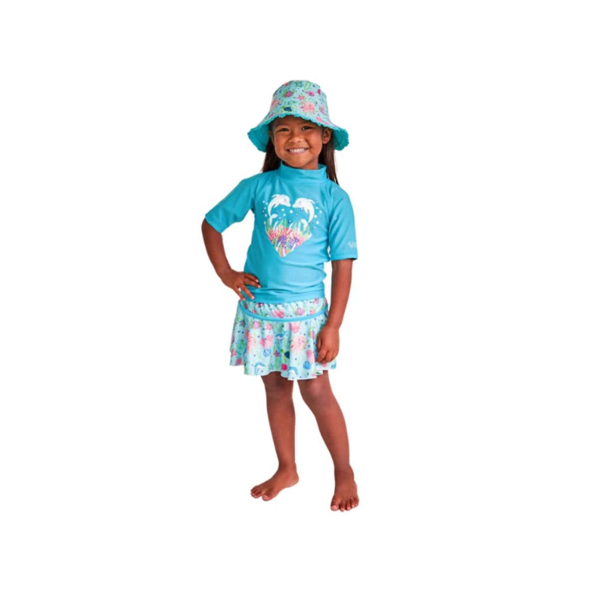 UV SKINZ Girls 3 Piece Swim Set- Light Blue, UPF 50+ SWIMWEAR SIZE/TAILLE 3T thumbnail 2