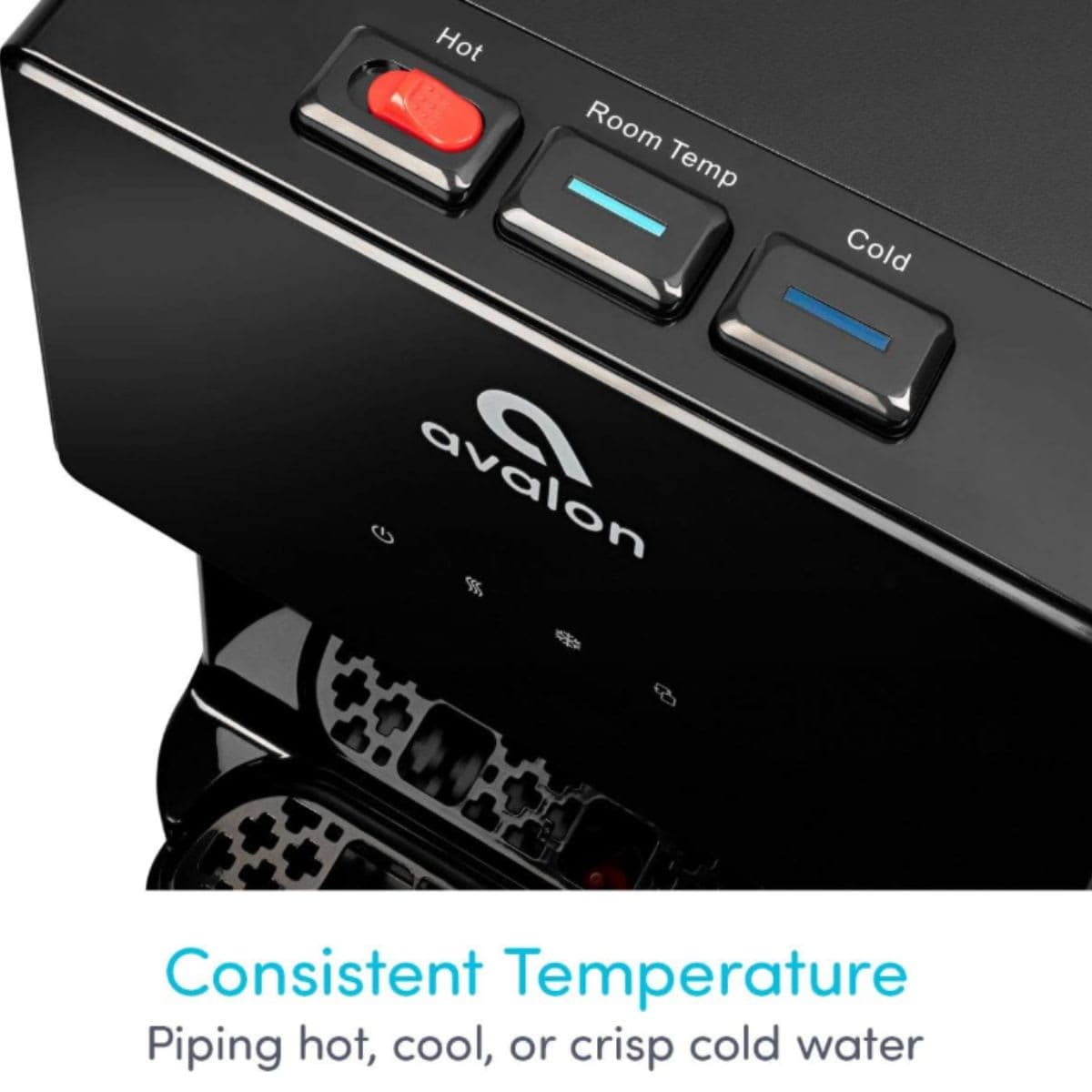 Bottom Loading Water Cooler - Avalon Black & Stainless Steel thumbnail 7