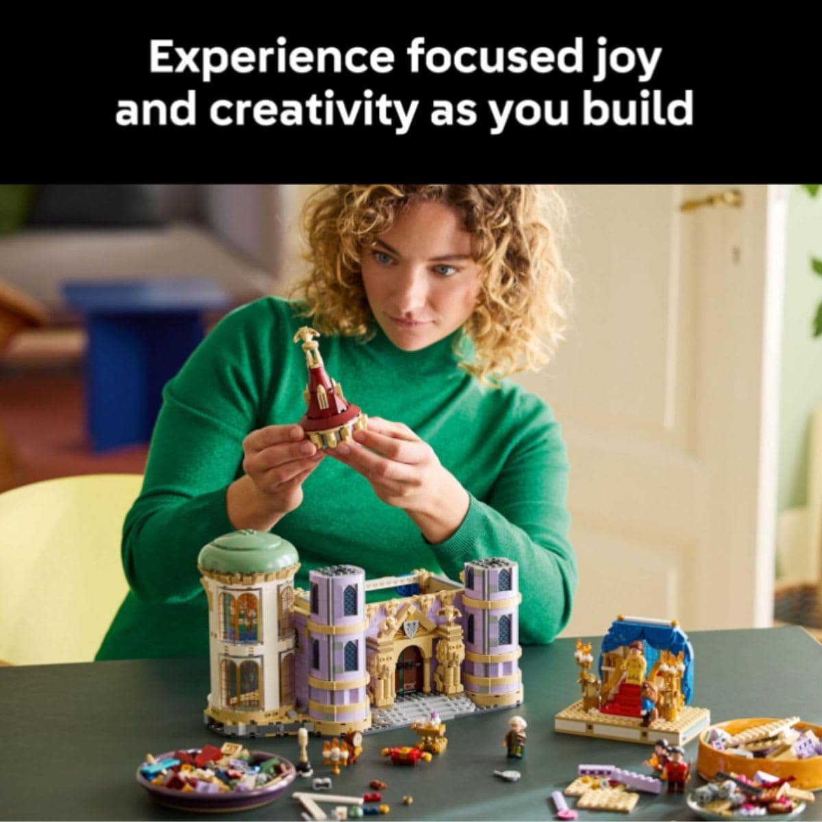 LEGO Disney Princess Beauty and The Beast Castle 3D Puzzle - Room Decor for Women and Men, Ages 18+ - Model Building Kit for Adults - Arts & Crafts Book Shelf Display - DIY Gift Idea - 43263 thumbnail 3
