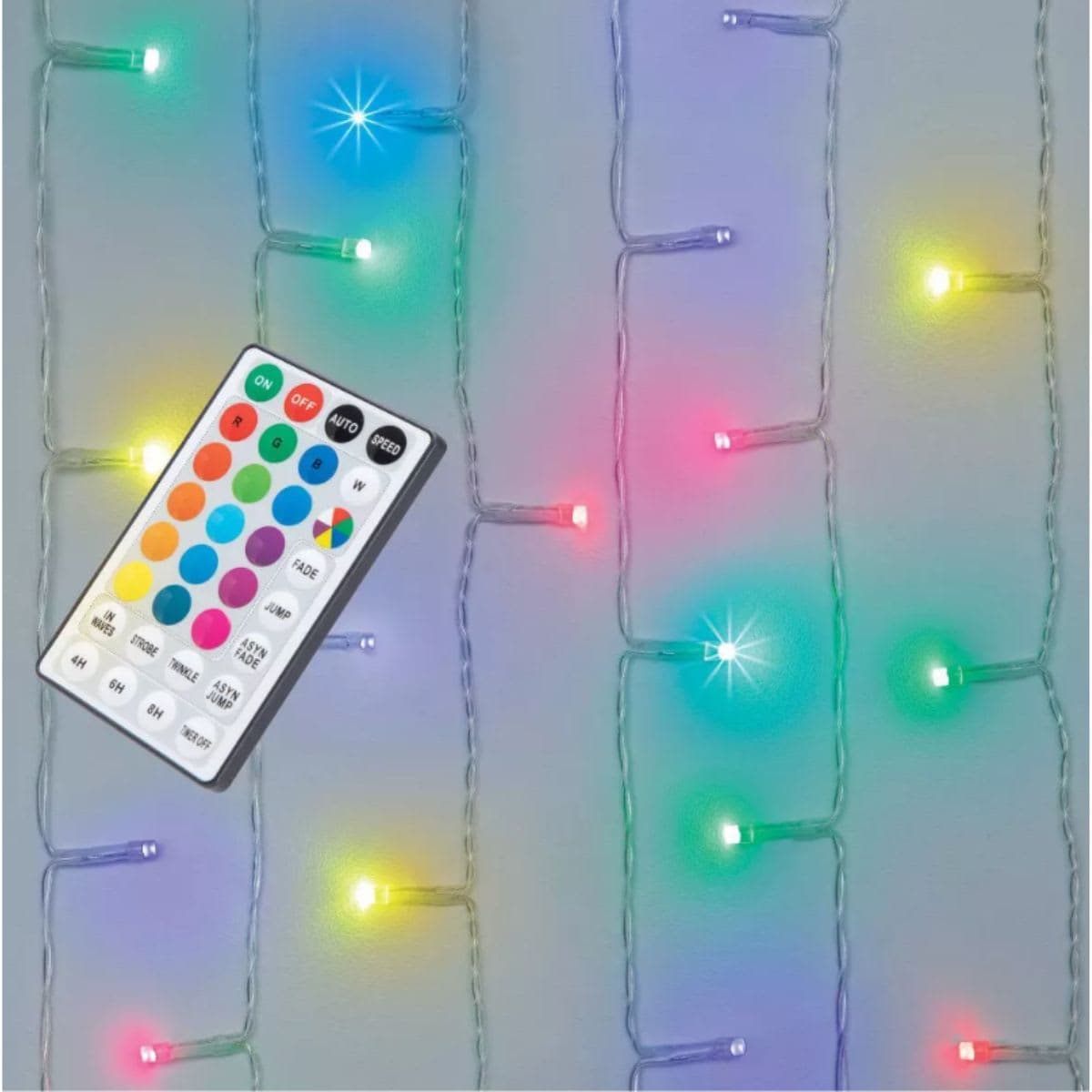 5' x 3.5' LED RGB Curtain Light with Remote - West & Arrow
