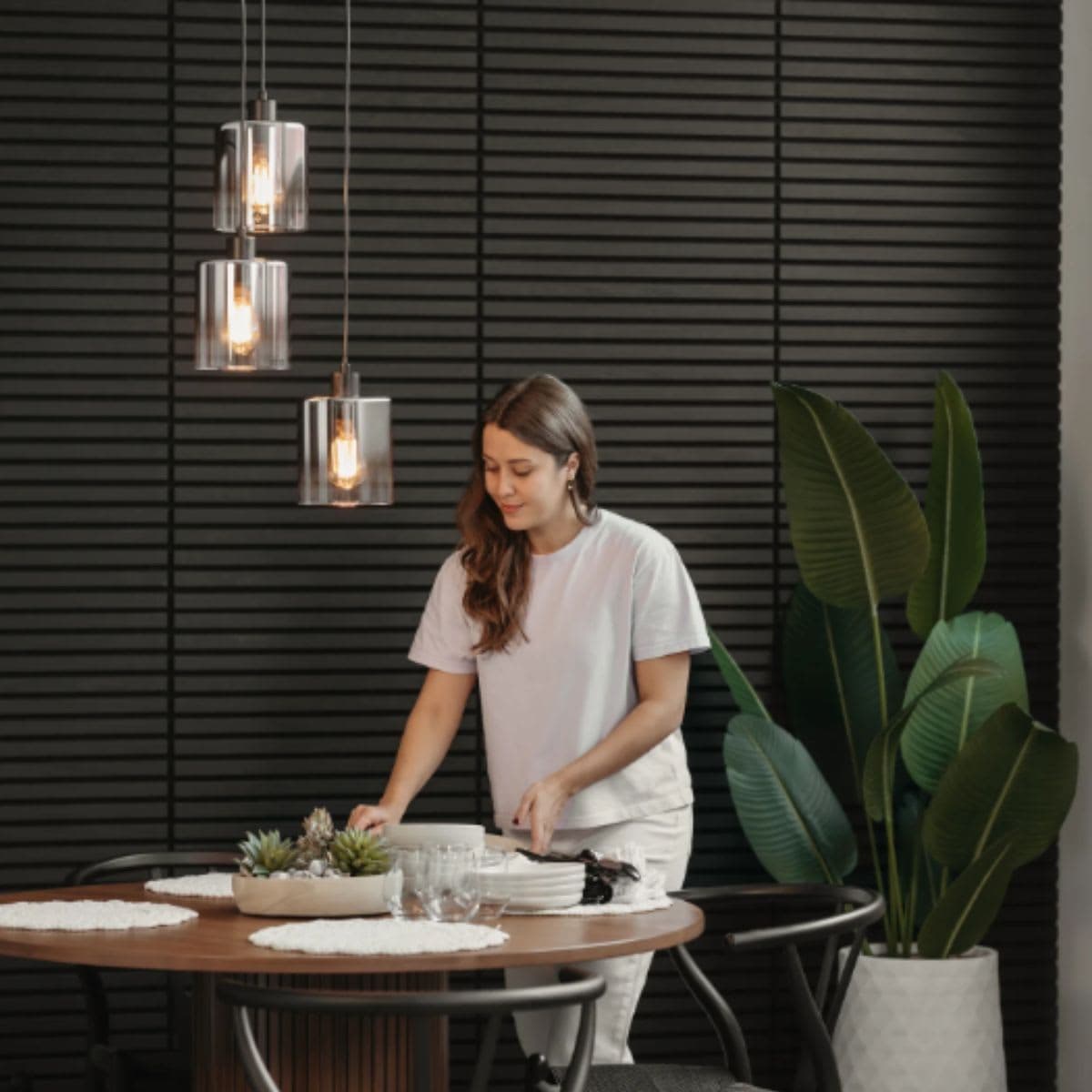 Pendant Light - Artika Modern Black Glass thumbnail 2