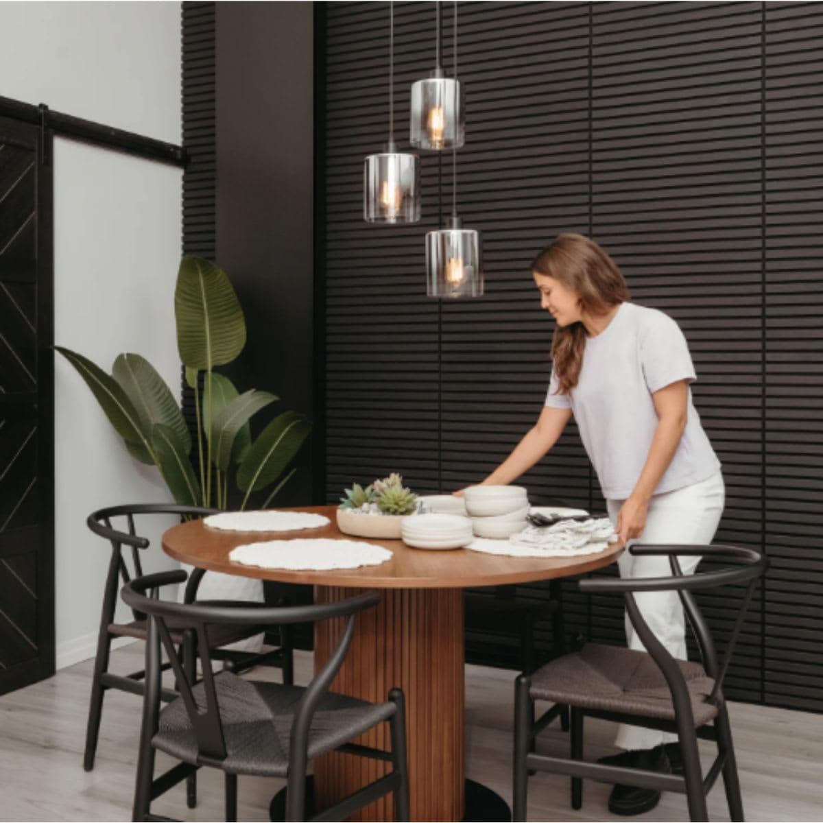 Pendant Light - Artika Modern Black Glass thumbnail 5