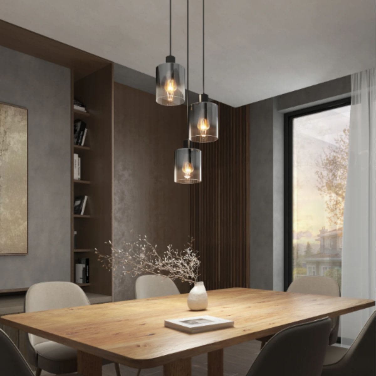 Pendant Light - Artika Modern Black Glass thumbnail 7