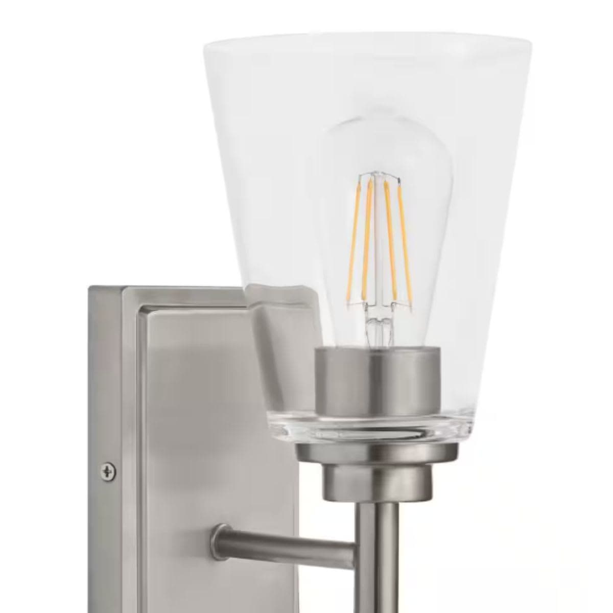 Modern Wall Sconce - Hampton Bay Chrome Clear Glass thumbnail 7