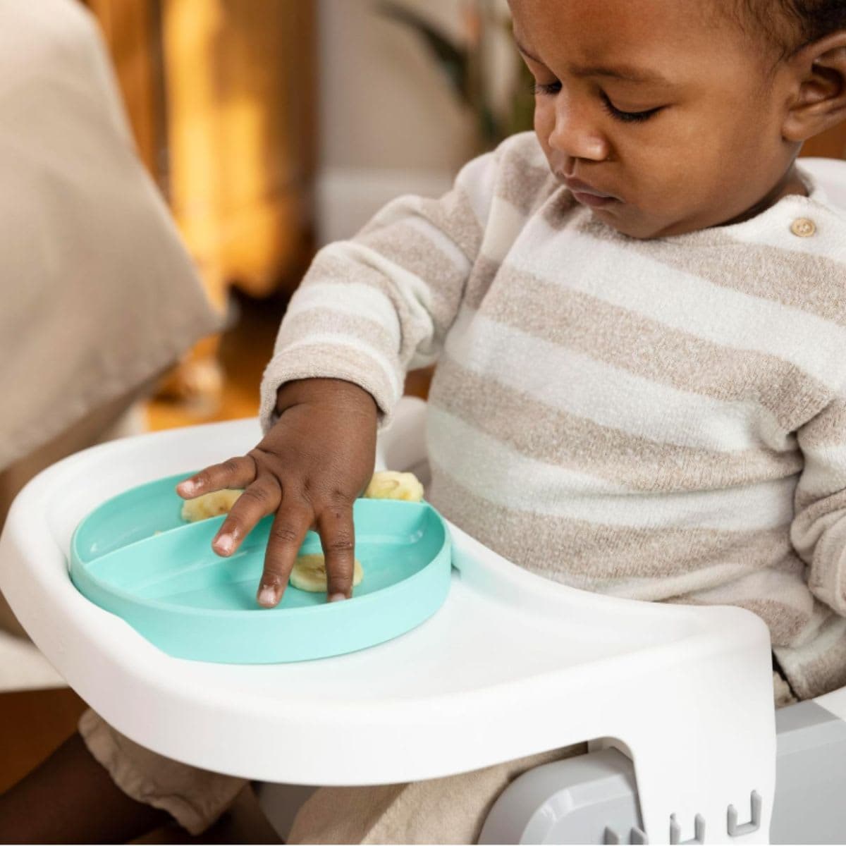 Feeding Booster Seat - Ingenuity Orange & Teal thumbnail 8