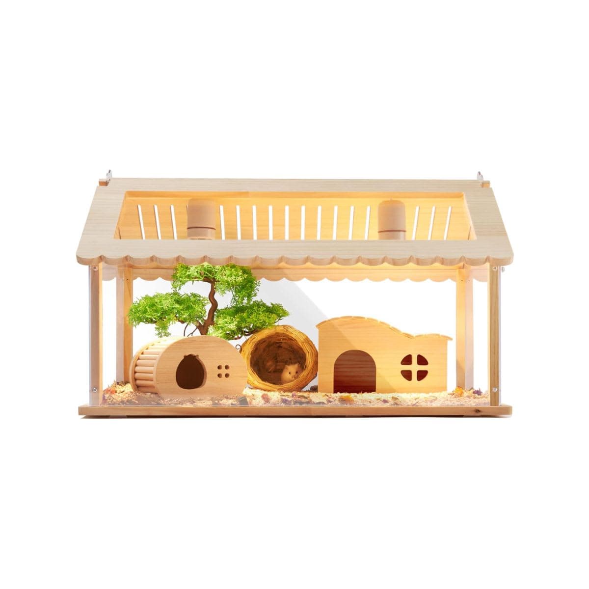 Transparent Hamster Cage - LURIVA 24-inch