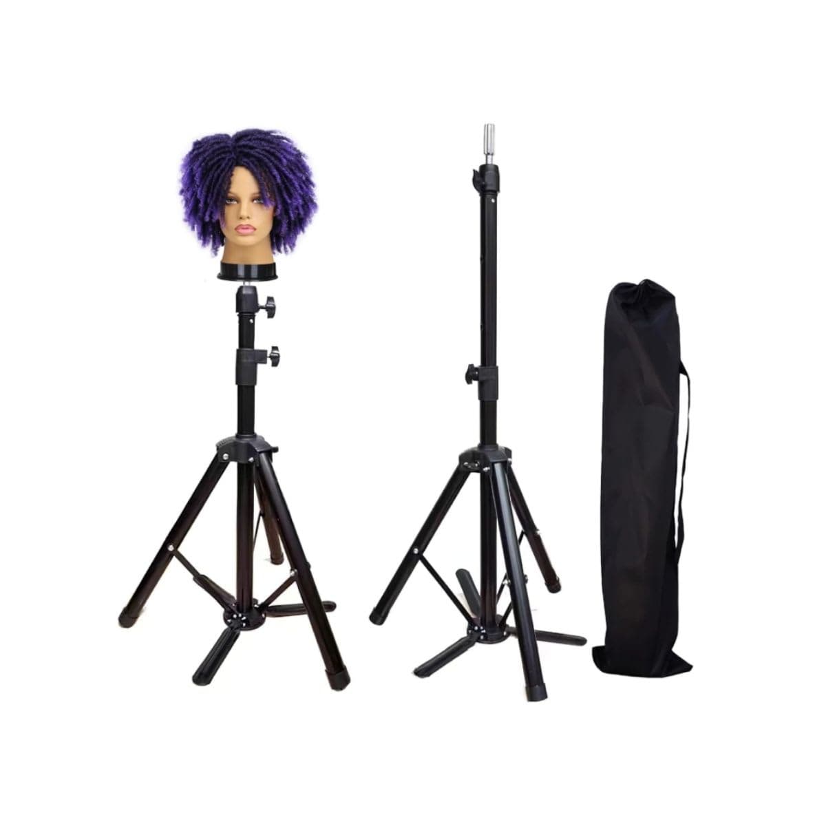 Wig Stand Tripod - Superhairpieces Black