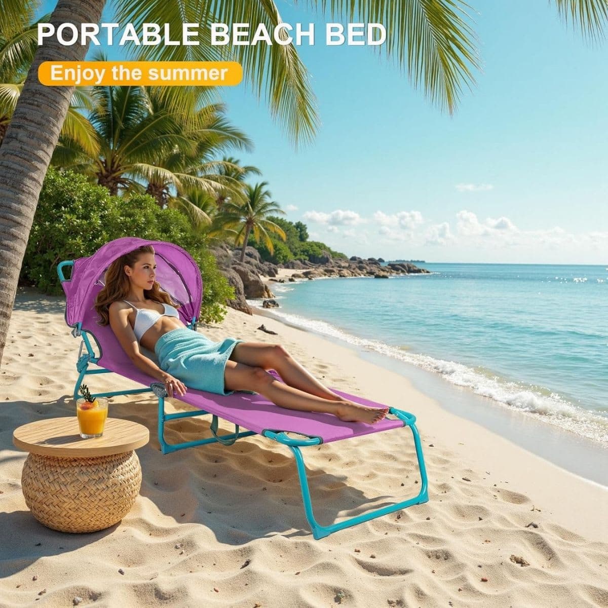 Beach Chair Sun Canopy thumbnail 5