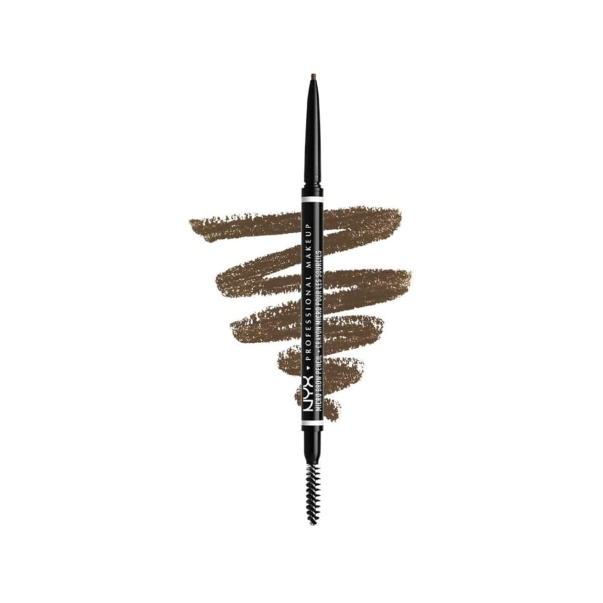 NYX Professional Makeup Micro Brow Pencil, Dual- Ended Eyebrow Pencil, With Integrated Spoolie, For Natural Looking Brows, Vegan Formula, Ash Brown, 0.003 oz - .09g — image 1
