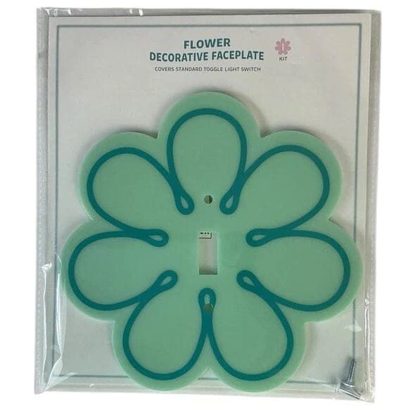 Flower Decorative Faceplate, 1 kit