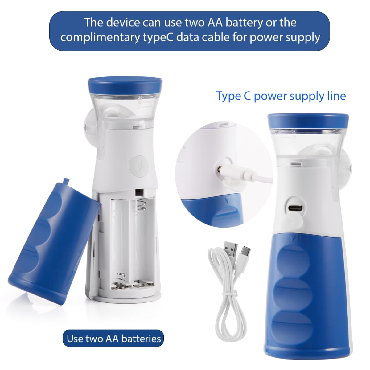 Ultrasonic Atomizers Portable Mute Asthma Inhaler Handheld Nebulizers Machine Mini Medical Nebulizer for Adults and Children thumbnail 5