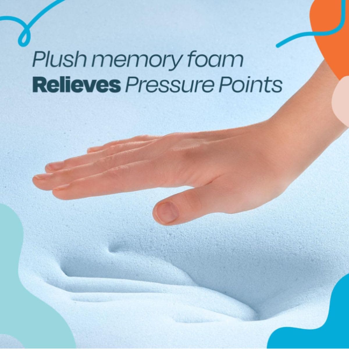Linenspa 3 Inch Memory Foam Mattress Topper, Gel Infused King Mattress Topper, CertiPUR-US Certified thumbnail 5
