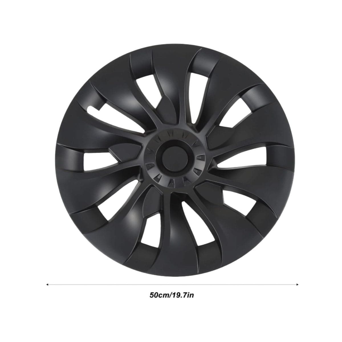 Wheel Hubcap, 4Pcs 19in Wheel Hubcap Matte Black Cool Sporty Replacement Wheel Rim Cover Wheel Cover Hubcap Wheel Hub Cap 19in Wheel Hub Cap thumbnail 2