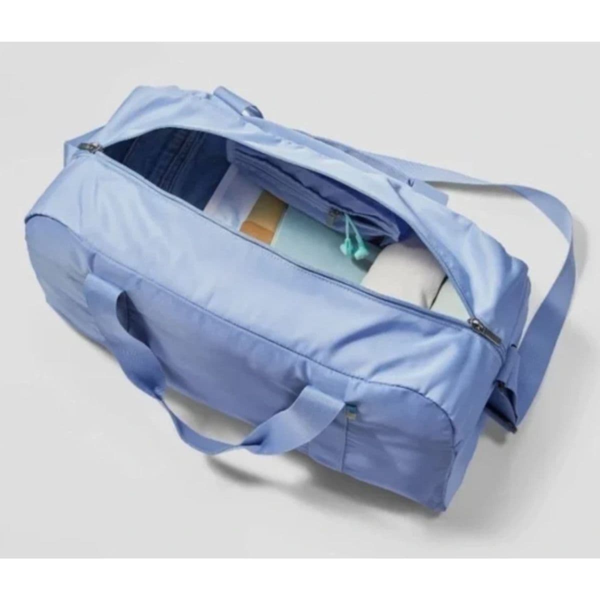 Open Story 30L Water Repellent Recycled Polyester Packable Duffel Bag - Blue thumbnail 3
