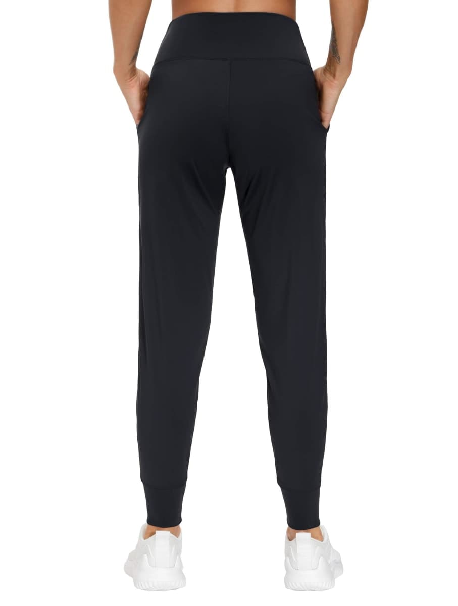 THE GYM PEOPLE Women's Joggers Pants Lightweight Athletic Leggings Tapered Lounge Pants for Workout, Yoga, Running, Black, Small thumbnail 3