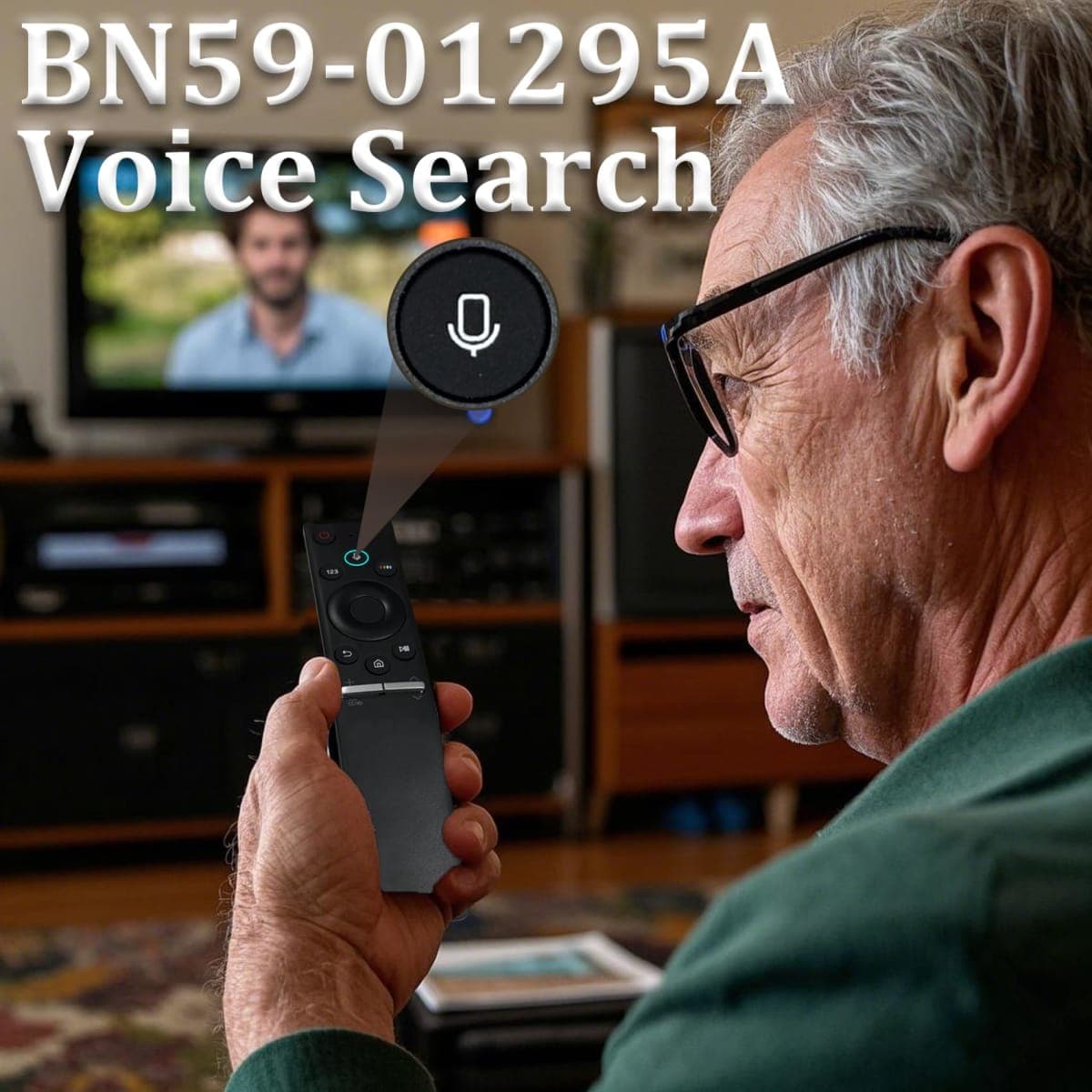 BN59-01295A Voice Remote Compatible with Samsung Smart TVs UN40KU6290FXZA/UN55KU6290FXZC/UN55KU6290FXZA Series Smart TV, Replace BN59-01178W/BN59-01295A/BN59-01259E/BN59-01259D, 5 Years Warranty thumbnail 4