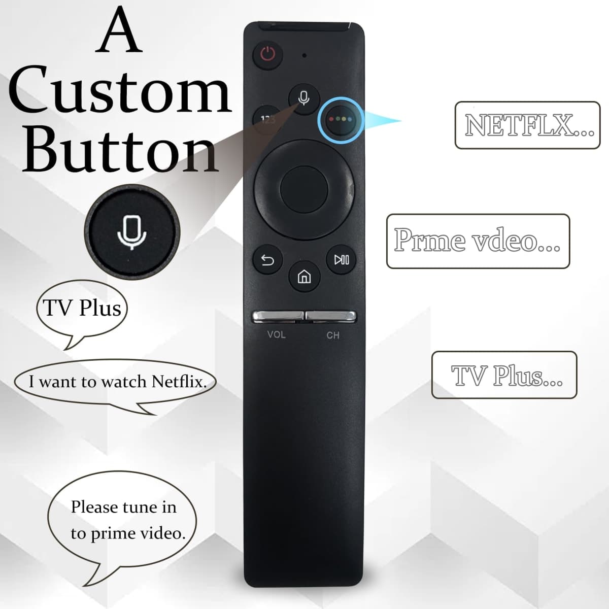 BN59-01295A Voice Remote Compatible with Samsung Smart TVs UN40KU6290FXZA/UN55KU6290FXZC/UN55KU6290FXZA Series Smart TV, Replace BN59-01178W/BN59-01295A/BN59-01259E/BN59-01259D, 5 Years Warranty thumbnail 5