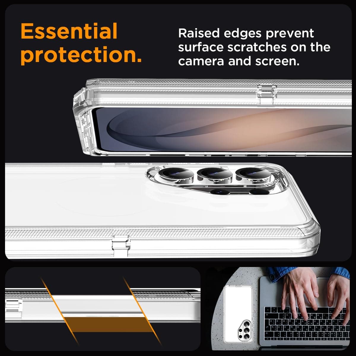 AICase for Samsung Galaxy S26 Ultra Clear 3 in 1 Heavy Duty Drop Protection Full Body Rugged Shockproof/Dust Proof Triple Layer Transparent Military Protective Tough Durable Cover for S26 Ultra 2026_1 thumbnail 4