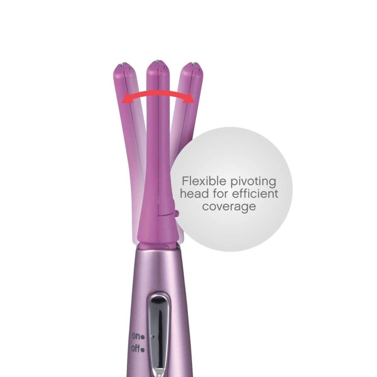 PANASONIC Facial Hair Trimmer for Women ES2113PC, with Pivoting Head and Eyebrow Trimmer Attachments, Dry Use, Battery-Operated thumbnail 4