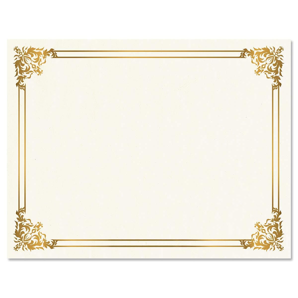 Empire Gold & White Parchment Certificate Papers - Pack of 100, Not FOIL, Laser & Inkjet Printer Compatible, For Office, Business Awards, Graduation, School Diplomas, 8-1/2" x 11" on 60 lb.Text Stock thumbnail 3