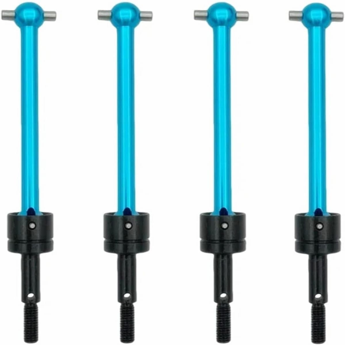 DROJACV 4pcs Steel Front & Rear Drive Shaft CVD Dogbone Joint for Tamiya TT02B 1/10 RC Car Upgrades Parts (Blue) thumbnail 2