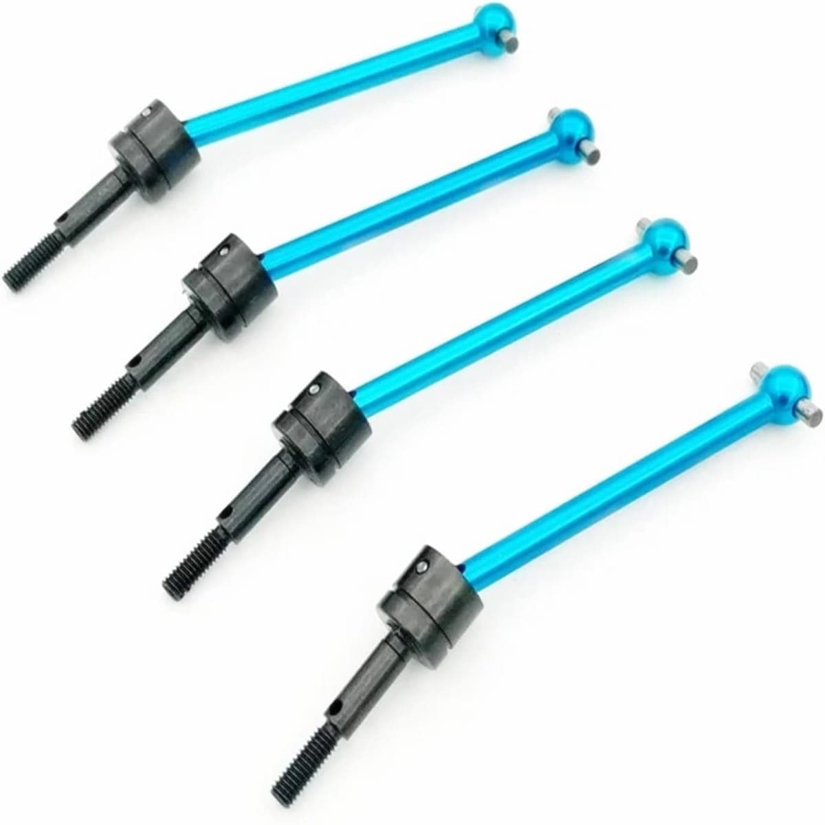 DROJACV 4pcs Steel Front & Rear Drive Shaft CVD Dogbone Joint for Tamiya TT02B 1/10 RC Car Upgrades Parts (Blue) thumbnail 3