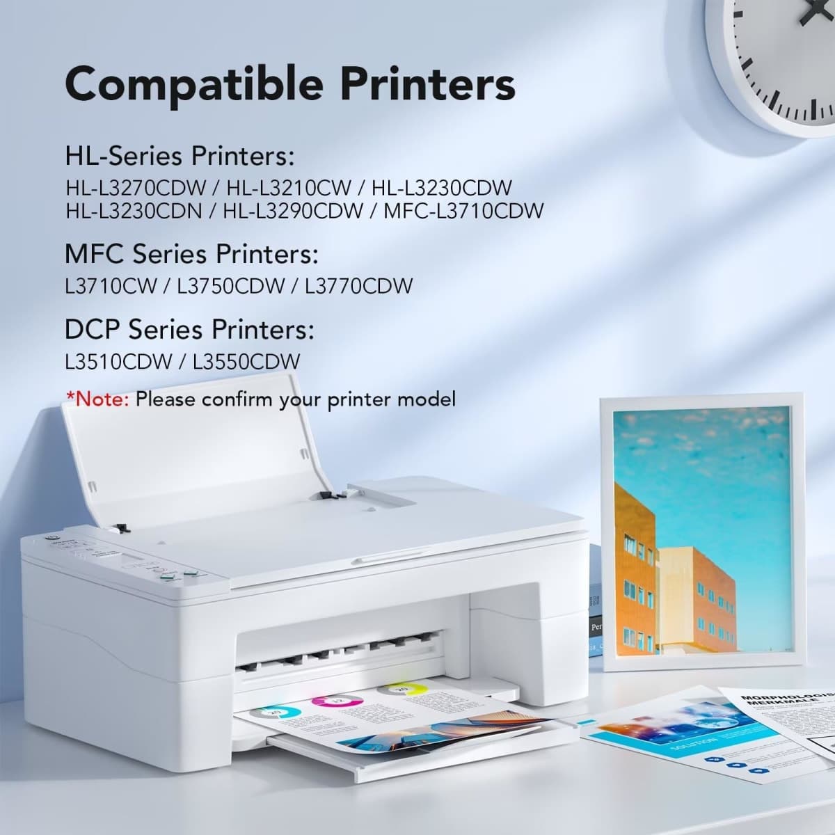 Colorfly Compatible TN227 High Yield Toner Cartridges Replacement for TN-227BK/C/M/Y High-Yield TN 227 Toners Cartridge Use with HL-I3290CDW Toner MFC l3770CDW HL-L3270CDW 5P thumbnail 2