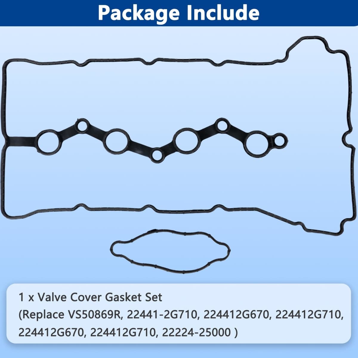 VS50869R Engine Valve Cover Gasket Set Kit for 2010-2016 Hyundai Kia Santa Fe Sport Sonata Tucson Optima Sorento Sportage 2.0L 2.4L L4 2010 2011 2012 2013 2014 2015 2016 thumbnail 4