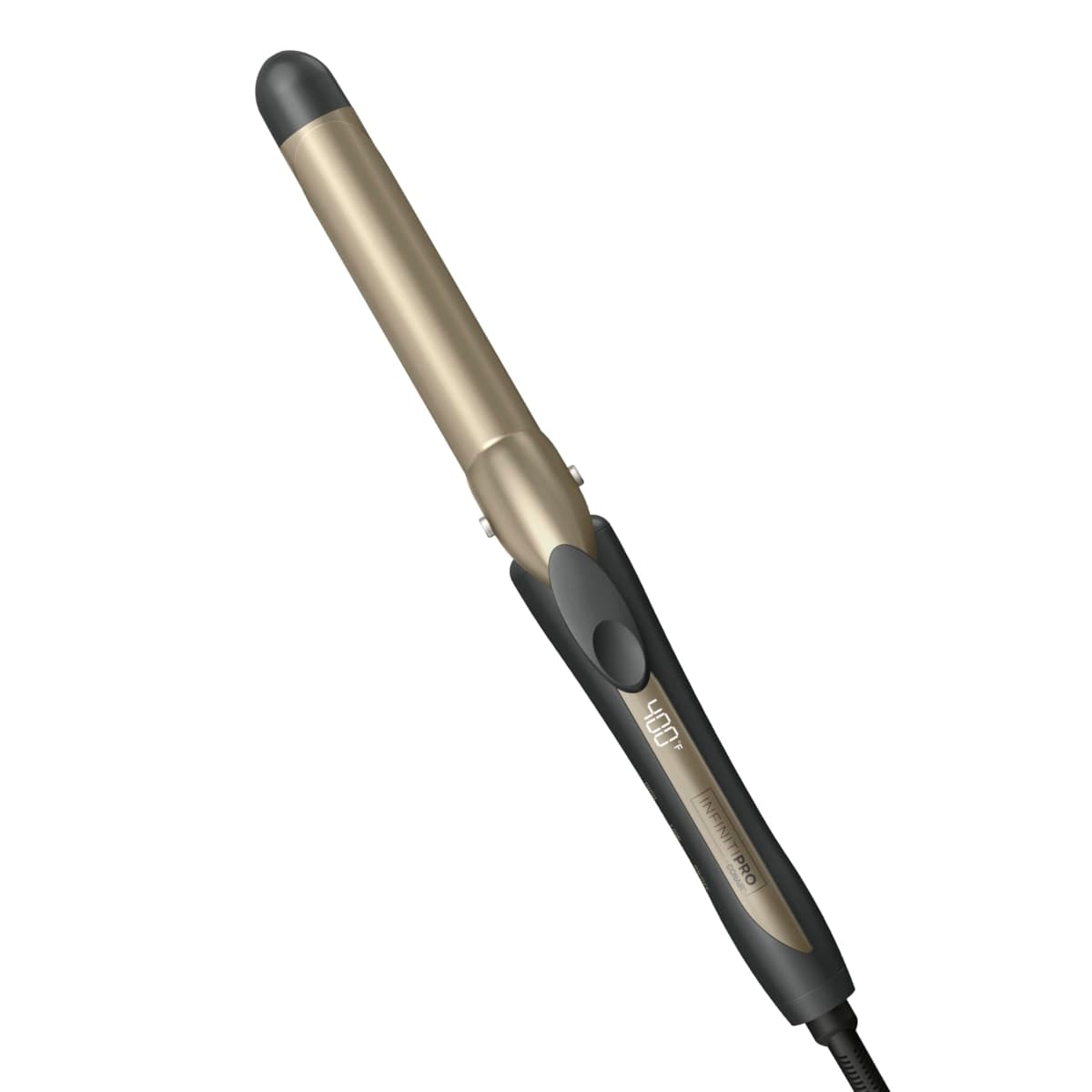 INFINITIPRO BY CONAIR Tourmaline Ceramic 1-inch Curling Iron, 1-inch Digital Curling Iron, 1-inch barrel produces classic curls – for use on short, medium, and long hair — image 1