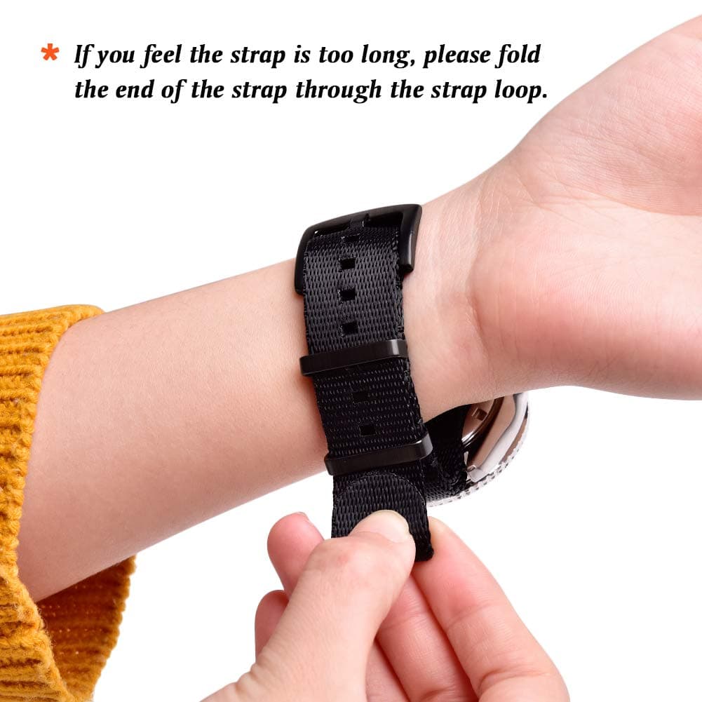 Ritche Christmas Gift Quick Release Leather Watch Band Leather Watch Strap 18mm 19mm 20mm 21mm 22mm 23mm or 24mm for Men and Women, White Elephant Gifts, Stocking Stuffers For Men, Black / Black, 23MM thumbnail 3