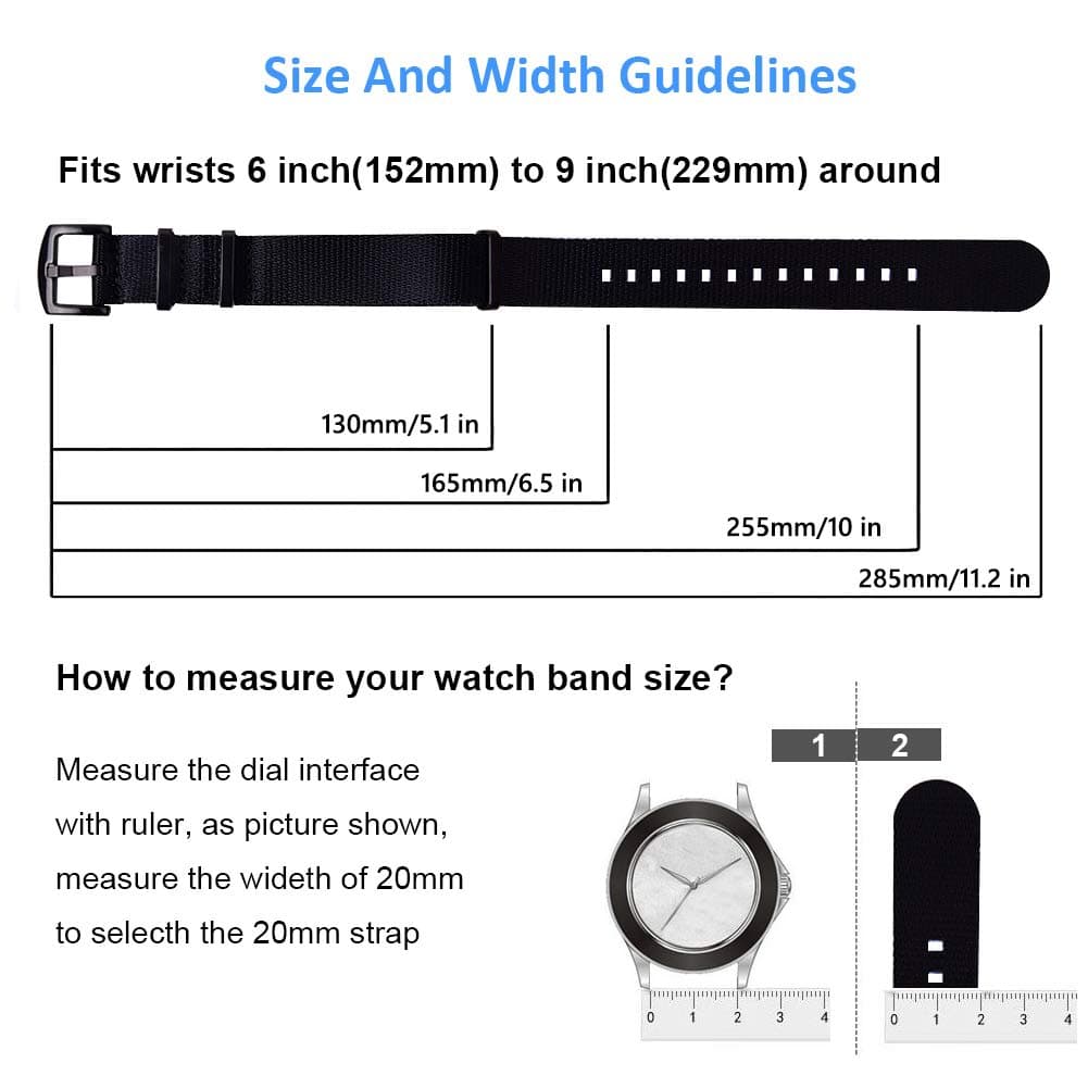 Ritche Christmas Gift Quick Release Leather Watch Band Leather Watch Strap 18mm 19mm 20mm 21mm 22mm 23mm or 24mm for Men and Women, White Elephant Gifts, Stocking Stuffers For Men, Black / Black, 23MM thumbnail 5