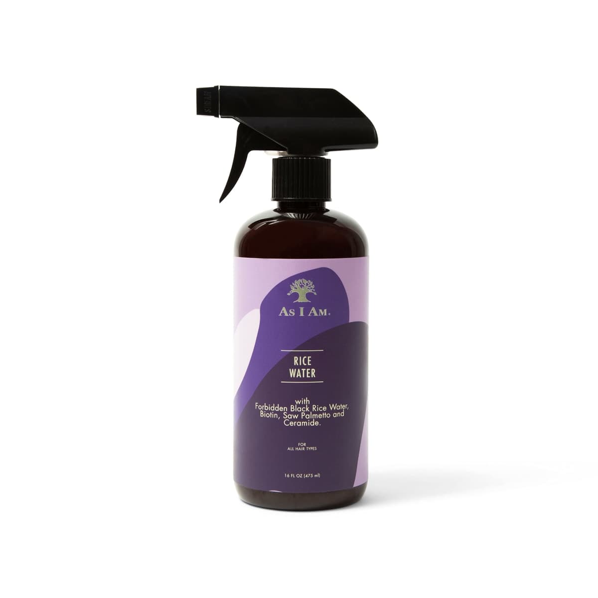 As I Am Hair Spray, Rice Water 16oz - with Forbidden Black Rice, Saw Palmetto, Biotin - Clean, Protein-Free Formula - Odor, Vegan & Cruelty Free - For All Hair Types — image 1