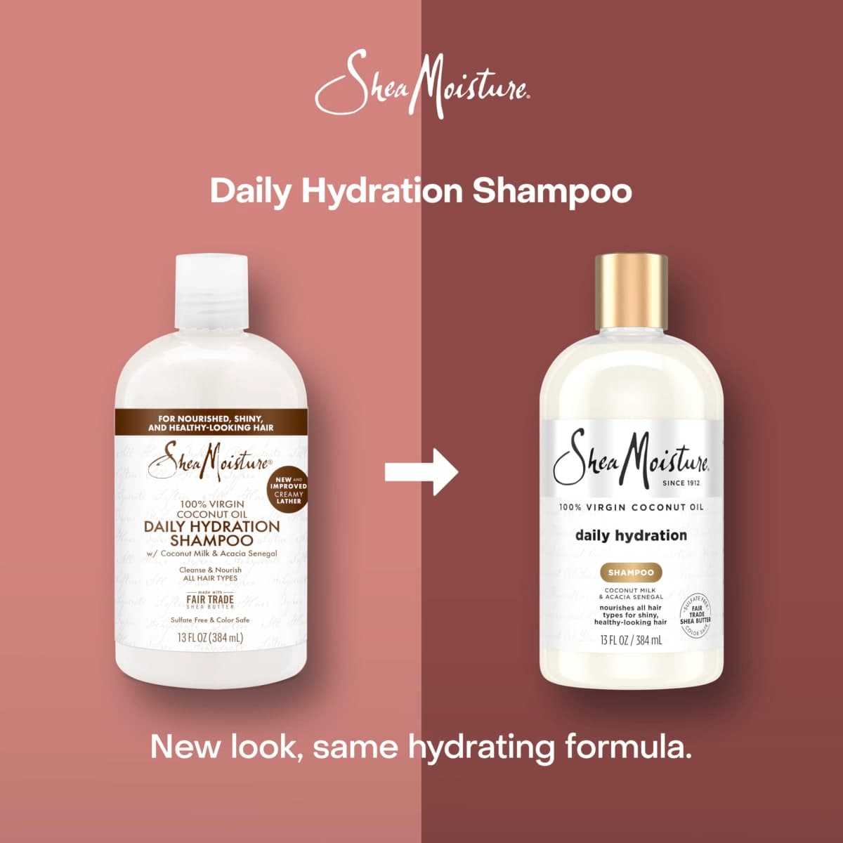 Shea Moisture Virgin Coconut Oil Daily Hydration Shampoo, 384ml thumbnail 3