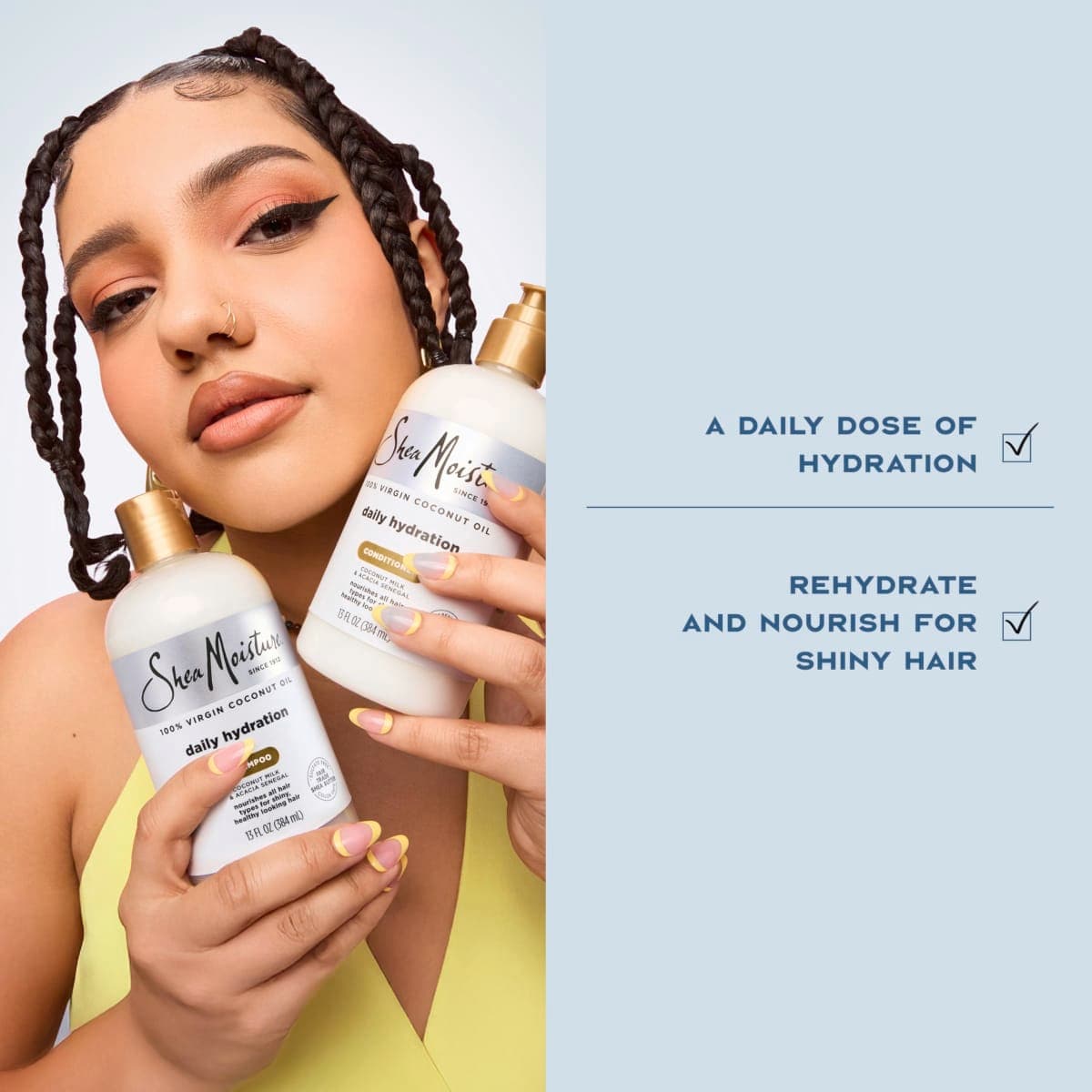Shea Moisture Virgin Coconut Oil Daily Hydration Shampoo, 384ml thumbnail 4