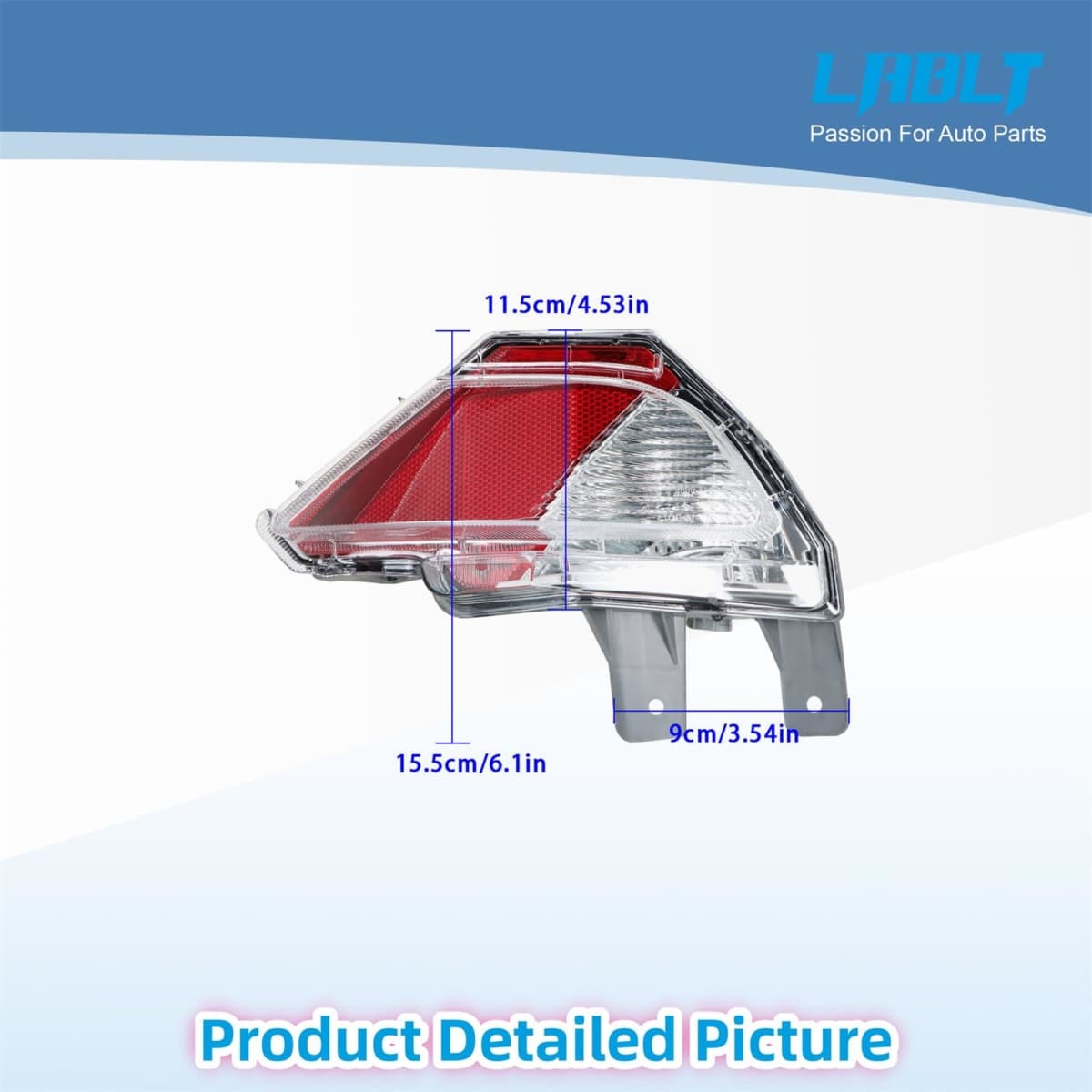 LABLT Right Side Rear Bumper Reflector Light Stop Lamp Replacement for RAV4 2016 2017 2018 814800R040 TO2883107 814900R040 TO2882107 thumbnail 5