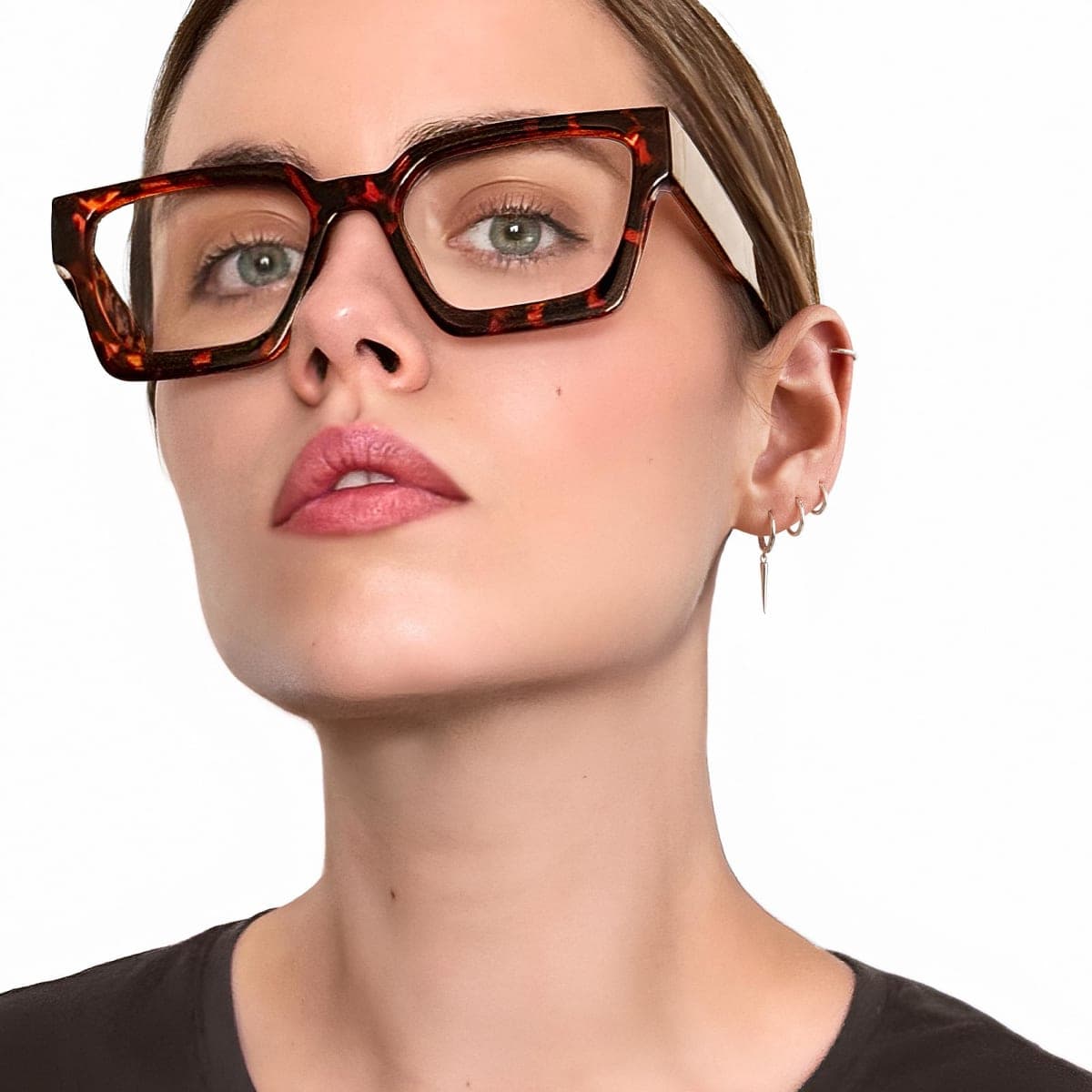 livho Oversized Blue Light Blocking Glasses for Woman - Rectangle Fashion Glasses for Computer, Chic Preppy Frame thumbnail 4