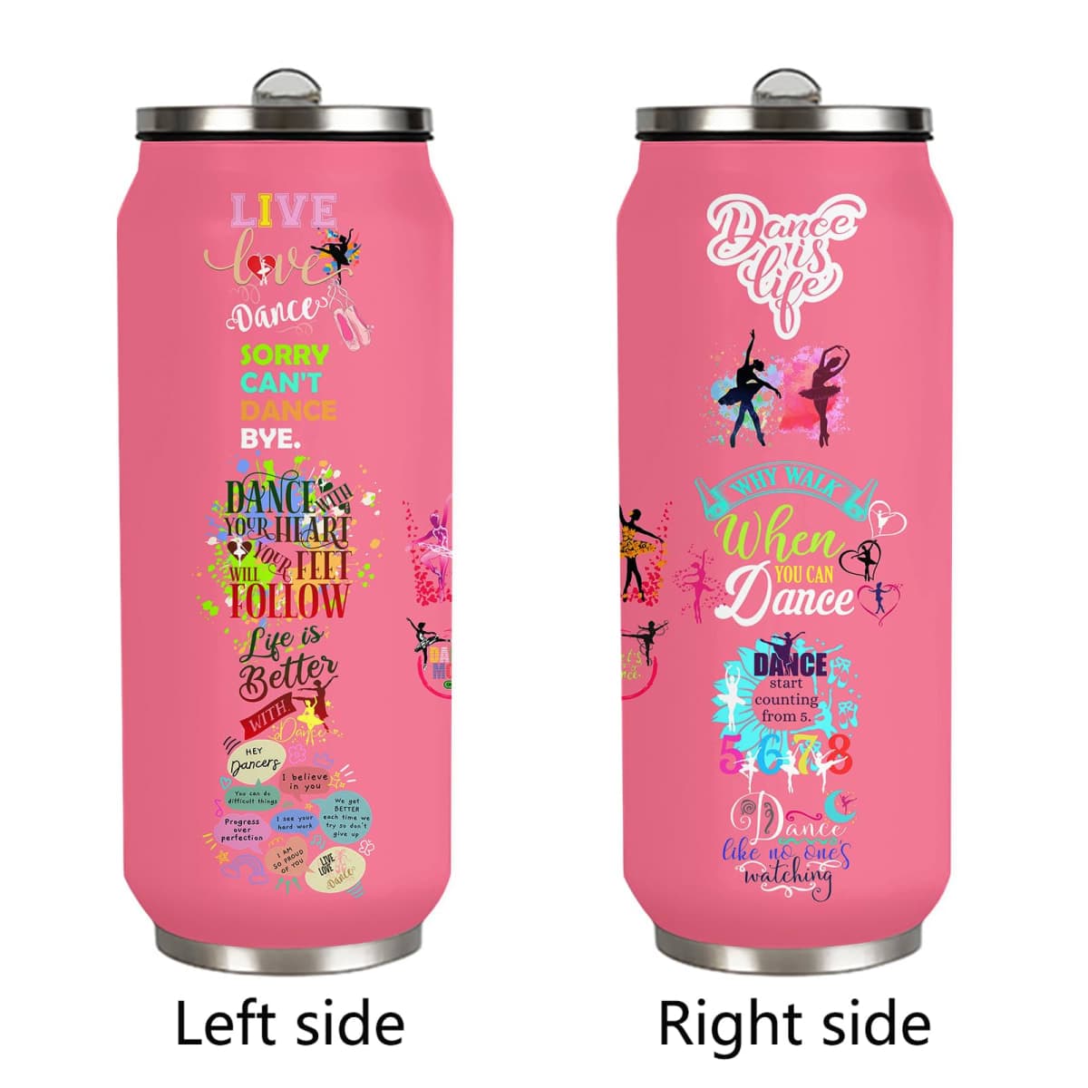 YOPIGOT Dance Lover Gifts For Girls Women Dancer Stainless Steel Insulated Tumbler With Straw Lid，Dance Lovers Gift For Dancer As Dance Themed Gifts 17 Oz thumbnail 2