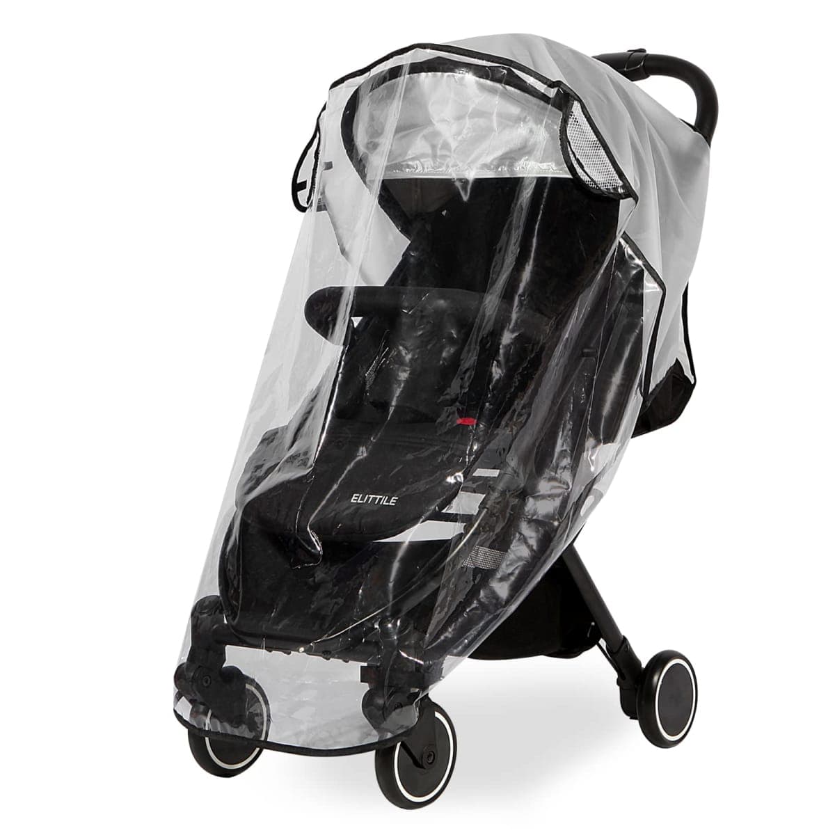 Clear Stroller Rain Cover, Universal Travel Weather Shield Breathable Baby Stroller Rain Cover for Windproof, Waterproof, Protect from Sun Dust Snow — image 1