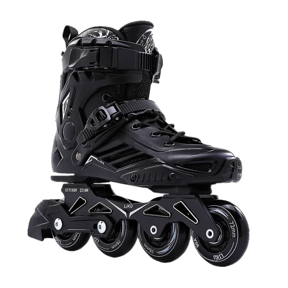 LIKU Black Professional Inline Skates Unisex Men 10,Women 11 thumbnail 4