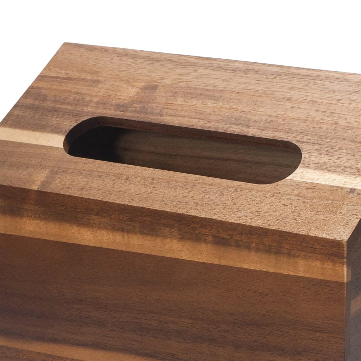 Hand Towel Box Cover Compatible with Kleenex Disposable Paper Hand Towels, Acacia Wood Hand Towel Holder for Bathroom Kitchen Living Room Countertop thumbnail 3