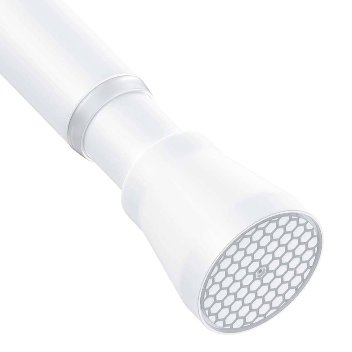 AIZESI Tension Curtain Rod 30-64 Inch No Drilling Adjustable Tension Rod Never Rust & Non-Slip Tension Curtain Rod White Spring Loaded Curtain Rods for Window Bathroom Doorway Closet Cupboard — image 1