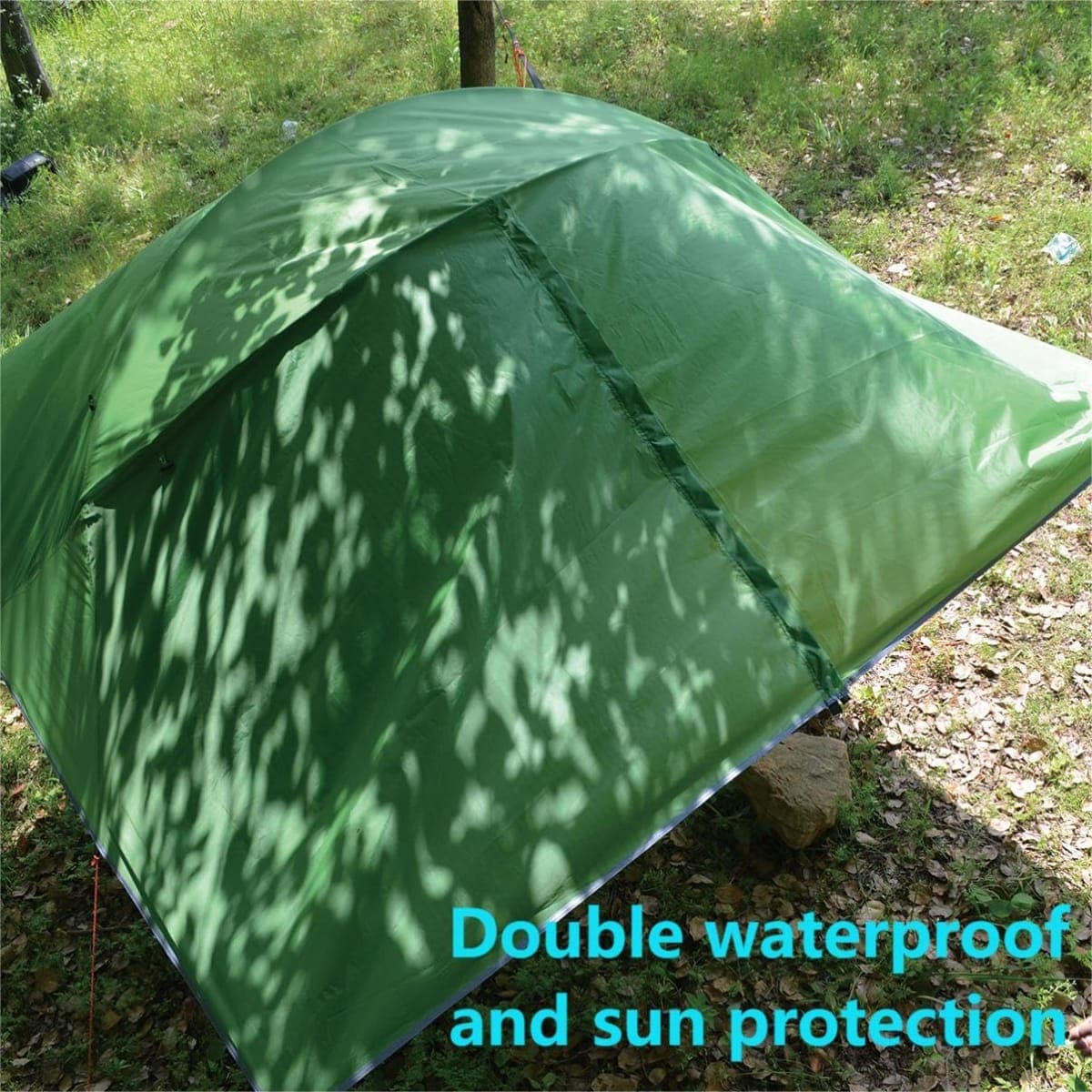 Camping Hammock,Large Hammocks-Portable Camping Hommock for Family Tree Tent,for Outside, Hiking, and Travel (Green) thumbnail 4